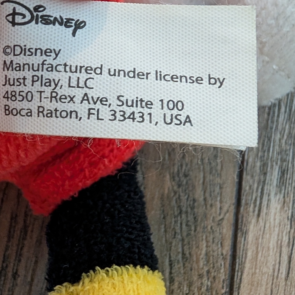 DISNEY Mickey and Goofy Plush Set Black Red Yellow Orange Blue - Picture 5 of 9